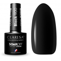 CLARESA Lakier Hybrydowy Czarny Black 900