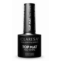 Top do lakierów hybrydowych Claresa Top Mat No Wipe 5 ml