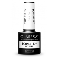 Top do lakierów hybrydowych Claresa Milky White 5 ml