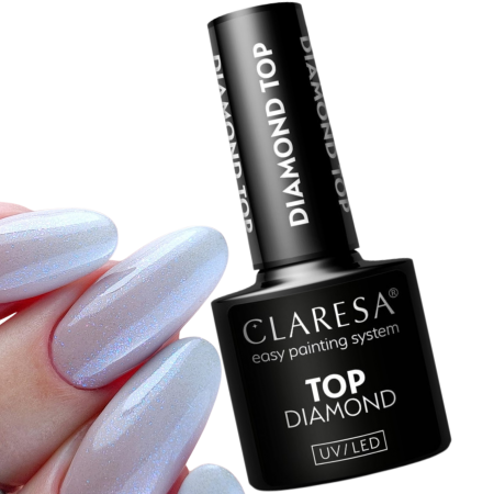 Top do lakierów hybrydowych Claresa Diamond No Wipe 5 ml