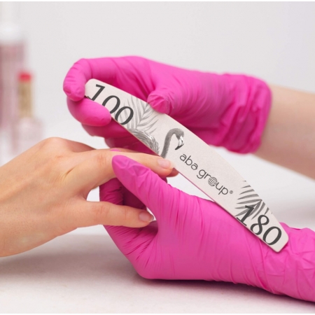 Pilnik do paznokci Aba Group Standard półksiężyc 100/180 25 sztuk