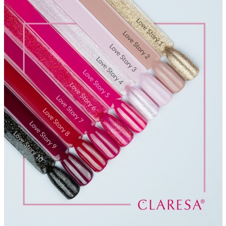 CLARESA Lakier Hybrydowy Kolekcja LOVE STORY