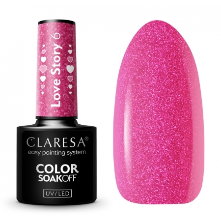 CLARESA Lakier Hybrydowy Kolekcja LOVE STORY