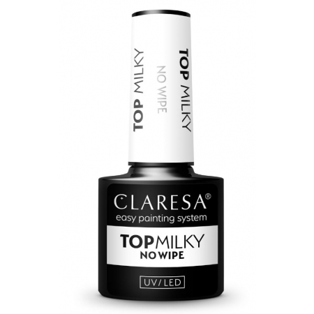 Top do lakierów hybrydowych Claresa Milky White 5 ml