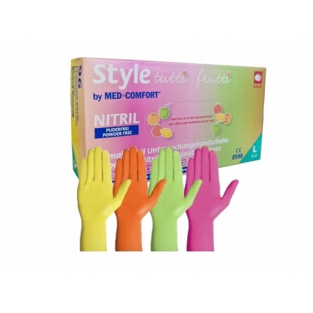 Rękawiczki nitrylowe Tutti Frutti  96 sztuk